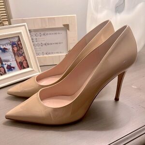 Kate Spade Nude Patent Leather Pumps Size 10.5